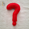 Lettres de l'alphabet en majuscule, fait main, au crochet.