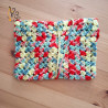 Pochette en coton pour livre de poche, crocheté à la main avec soin.