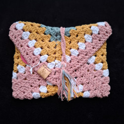Pochette en fil coton pour livre de poche