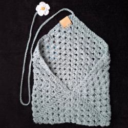 Pochette pour livre de poche, couleur vert d'eau.