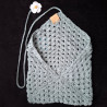 Pochette pour livre de poche, couleur vert d'eau.