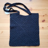 Sac cabas noir, en coton.