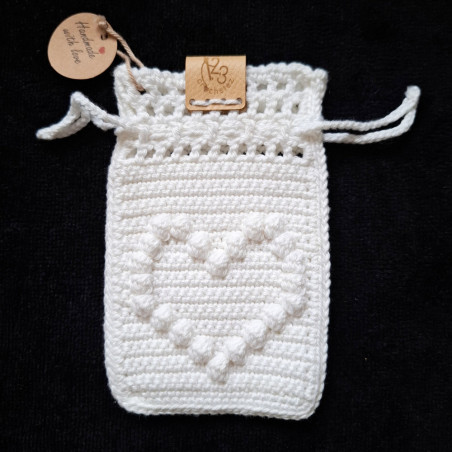 Pochette à bijoux en coton.