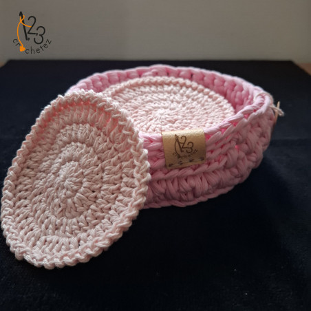 Set de 6 dessous de verre avec panier
