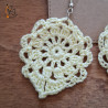 Les boucles d'oreilles en forme de goutte.