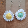 Faites-vous plaisir avec ces jolies boucles d'oreilles "marguerite".