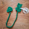 Craquez pour ce marque-pages plat en forme de chat, crocheté en Alsace.