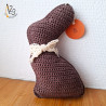 Le lapin au crochet, imitation lapin au chocolat, un cadeau 100% light.