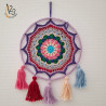 L'attrape-rêves, fait main au crochet. Décoration bohème et poétique.